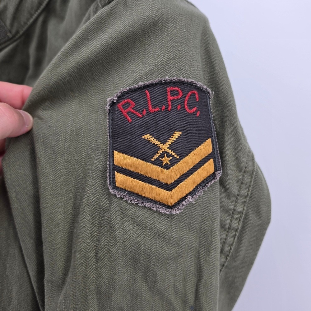 Polo Ralph Lauren Mens M-65 Military Field Jacket Olive Green USRL Patch Size M - Picture 4 of 13